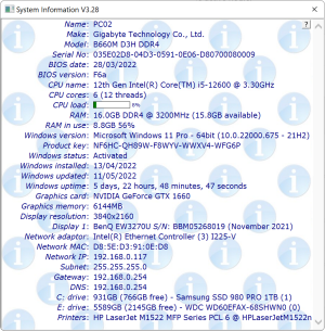 System Information